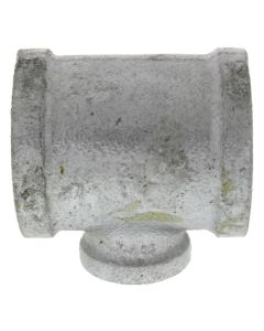 1-1/2" x 1-1/2" x 3/4" Galvanized Reducing Tee