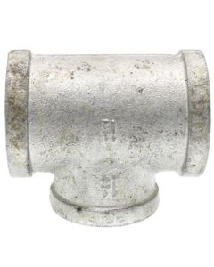 1-1/2" x 1-1/2" x 1-1/4" Galvanized Reducing Tee