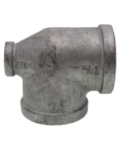 1-1/2" x 1/2" x 1-1/2" Galvanized Reducing Tee