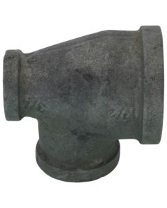 1-1/2" x 3/4" x 1" Galvanized Reducing Tee