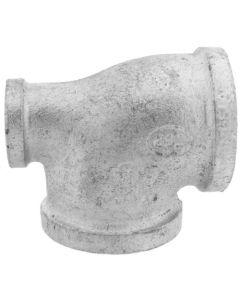 1-1/2" x 3/4" x 1-1/2" Galvanized Reducing Tee