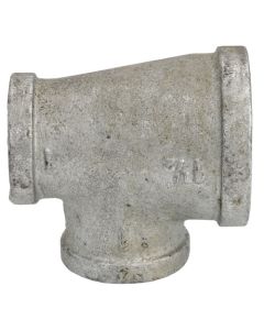 1-1/2" x 1" x 1" Galvanized Reducing Tee