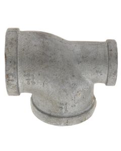 1-1/2" x 1-1/4" x 1-1/2" Galvanized Reducing Tee