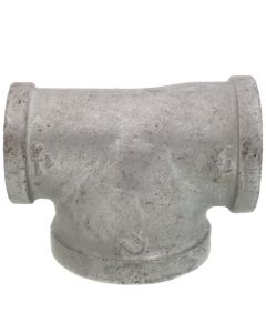 1-1/2" x 1-1/4" x 2" Galvanized Reducing Tee