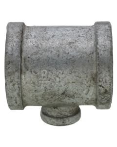 1-1/4" x 1-1/4" x 3/8" Galvanized Reducing Tee