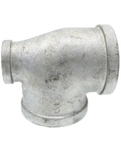 2" x 1" x 2" Galvanized Reducing Tee