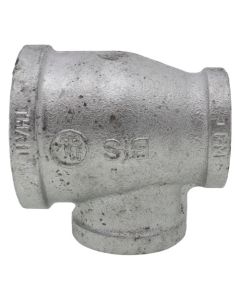 2" x 1-1/4" x 1-1/4" Galvanized Reducing Tee