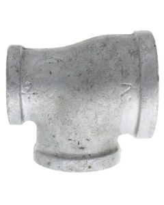 2" x 1-1/4" x 1-1/2" Galvanized Reducing Tee