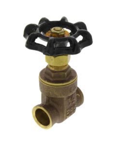 1/2" Solder Ends Gate Valve (Lead Free)
