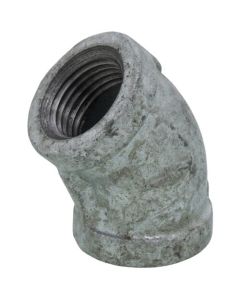 1/2" Galvanized Malleable 45° Elbow