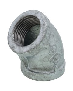 3/4" Galvanized Malleable 45-Degree Elbow