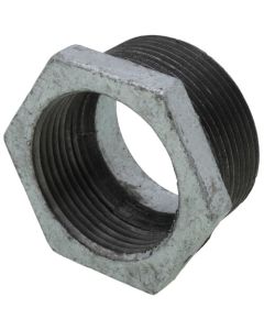 1-1/2" x 1-1/4" Galvanized Malleable Hex Bushing