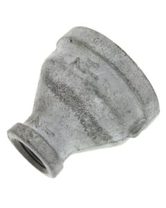 1-1/2" x 1/2" Galvanized Malleable Reducing Coupling