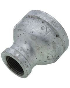 2" x 1" Galvanized Malleable Reducing Coupling
