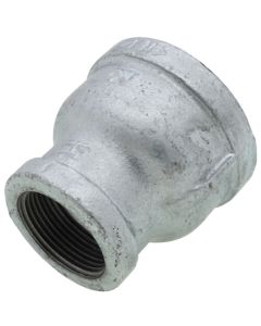 2" x 1-1/4" Galvanized Malleable Reducing Coupling