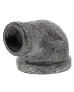 1-1/4" x 1/2" Galvanized Malleable Reducing Elbow