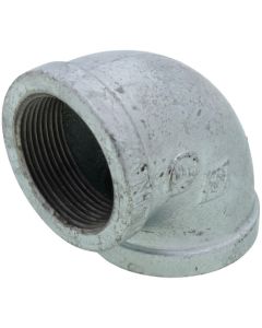 1-1/2" Galvanized Malleable 90-Degree Elbow