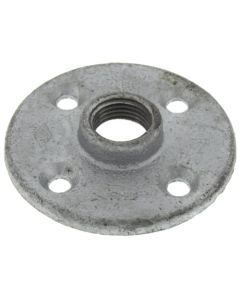 1/2" Galvanized Floor Flange w/ Holes