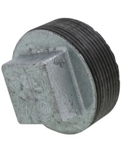 2" Galvanized Malleable Square Head Plug