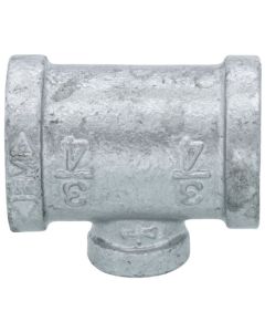 3/4" x 3/4" x 1/4" Galvanized Reducing Tee