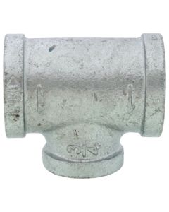 1" x 1" x 3/4" Galvanized Reducing Tee