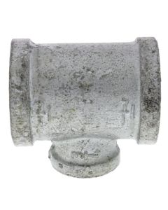 1-1/4" x 1-1/4" x 3/4" Galvanized Reducing Tee