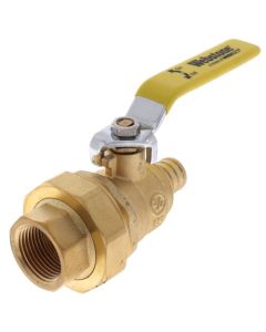 3/4" PEX Crimp x FNPT Union Ball Valve (Lead Free)