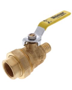 1" PEX Crimp x FNPT Union Ball Valve (Lead Free)