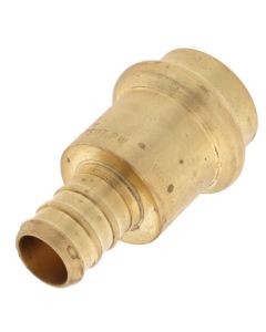 1/2" PEX Crimp x Copper Press Brass Adapter (Lead Free)