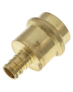 3/4" Copper Press x 1/2" Pex Crimp Brass Adapter (Lead Free)