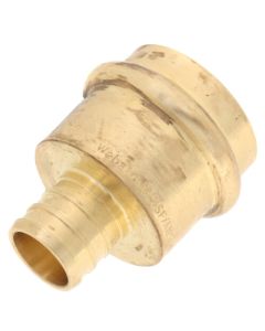 3/4" x 1" PEX Crimp x Copper Press Brass Adapter (Lead Free)