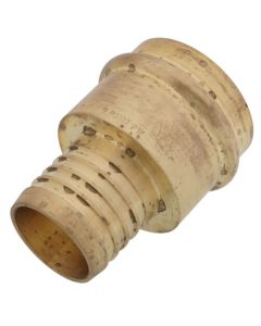 2" PEX Crimp x Copper Press Brass Adapter (Lead Free)