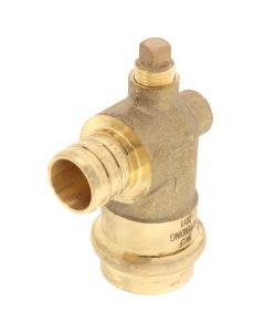 3/4" PEX Crimp x Copper Press Brass Dual Vent Elbow (Lead Free)