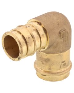 1-1/4" Copper Press x Expansion PEX Brass 90-Degree Elbow (Lead Free)