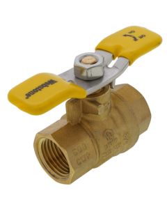 1/2" Threaded Full Port Ball Valve with Stainless Steel Wing (Lead Free)