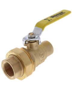 3/4" Sweat x FNPT Union Full Port Ball Valve (Lead Free)
