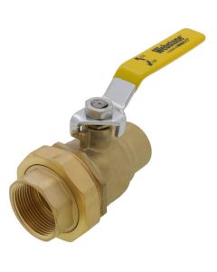 1-1/4" Sweat x FNPT Union Full Port Ball Valve (Lead Free)