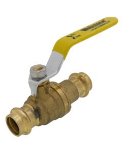 1/2" Press Pro-Pal Ball Check Forged DZR Brass Valve w/ Integrated Spring Check Valve (Lead Free)