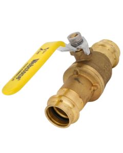 3/4" Press Pro-Pal Ball Check Forged DZR Brass Valve w/ Integrated Spring Check Valve (Lead Free)