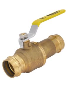1-1/4" Press Pro-Pal Ball Check Forged DZR Brass Valve w/ Integrated Spring Check Valve (Lead Free)