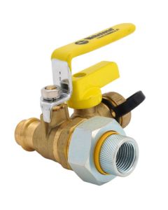 1/2" FIP Union x Press Pro-Pal Dielectric Union Ball Drain Valve (Lead Free)