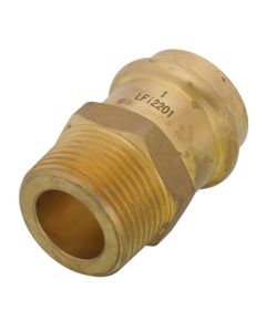 1" Copper Press x MIP DZR Brass Transition Adapter (Lead Free)