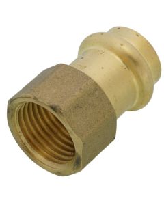1/2" Copper Press x FIP DZR Brass Transition Adapter (Lead Free)