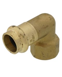 1/2" Copper Press x FIP Forged DZR Brass Transition Elbow (Lead Free)