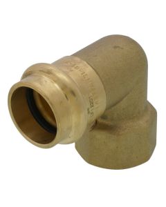 3/4" Copper Press FIP Forged DZR Brass Transition Elbow (Lead Free)