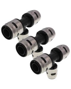 3/4" x 3/4" x 1/2" SharkBite EvoPEX Reducing Tee (3 Pack)
