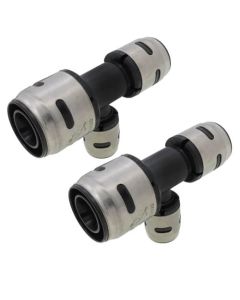 1" x 3/4" x 1/2" SharkBite EvoPEX Reducing Tee (2 Pack)