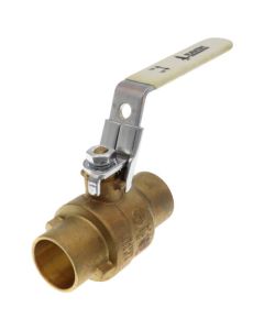 1" Full Port Sweat Ball Valve w/ Latch Lock Handle (Lead Free)