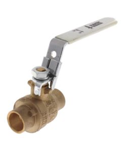1/2" Full Port Sweat Ball Valve w/ Latch Lock Handle (Lead Free)