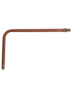1/2" ProPEX Brass x 1/2" Copper Stub Elbow, 13" x 8" (Lead Free Brass)